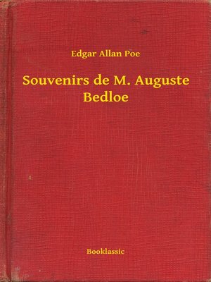 cover image of Souvenirs de M. Auguste Bedloe